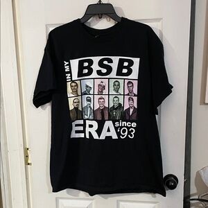 Black Back Street Boys Graphic Men's T-Shirt. Size XL
